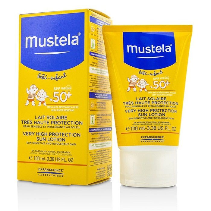 Kem Chống Nắng Cho Trẻ Sơ Sinh Và Em Bé Mustela Spf 50+ (100ml)