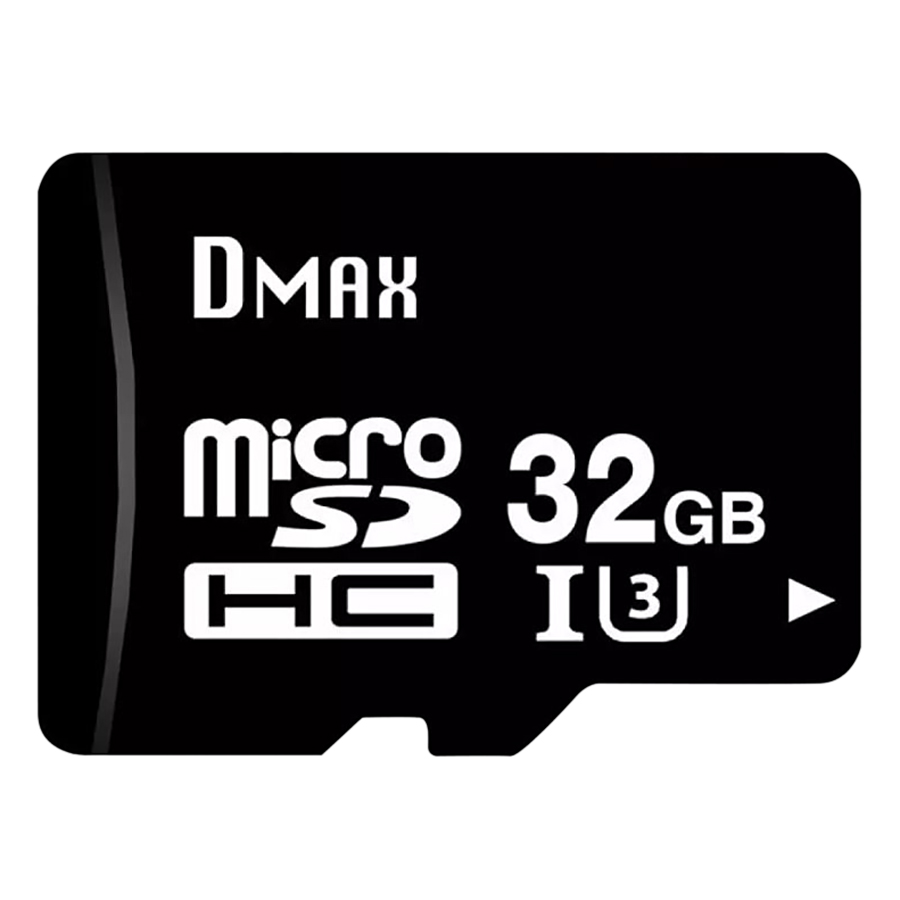 Thẻ Nhớ 32GB Dmax Micro SDHC UHS1/U3 Class 10 90Mb/s - Hàng Chính Hãng