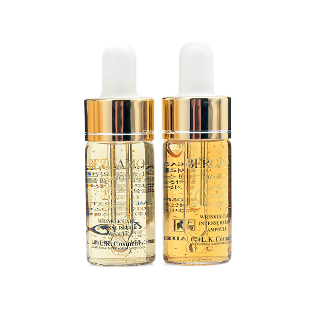 Set 4 chai Siêu tinh chất dưỡng trắng và tái tạo da Bergamo Luxury Gold Caviar Intense Repair Ampoule 13ml x4