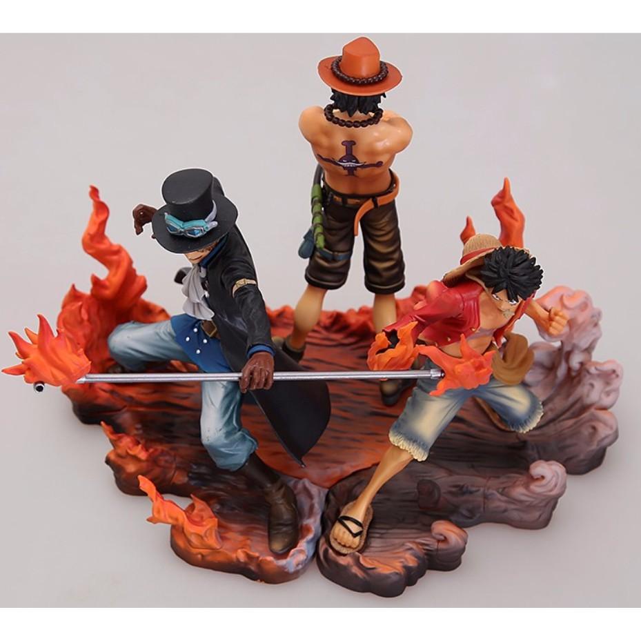 Mô hình Figure one Piece - Bộ 3 anh em Luffy sắc nét