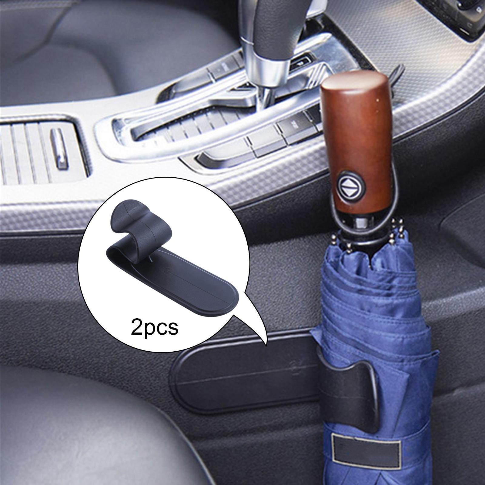 Umbrella Hook Clip Hanger Umbrella Holder Storage Bag Holder for Car 2Pcs Multifunction Hook Car Car Purse Hook Fit for Private Car All Car