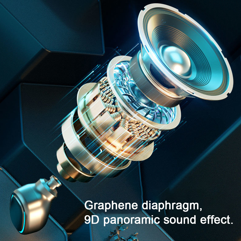 Tai Nghe Không Dây Mini TWS Binaural Bluetooth 5.1 Với Mic Cảm Ứng