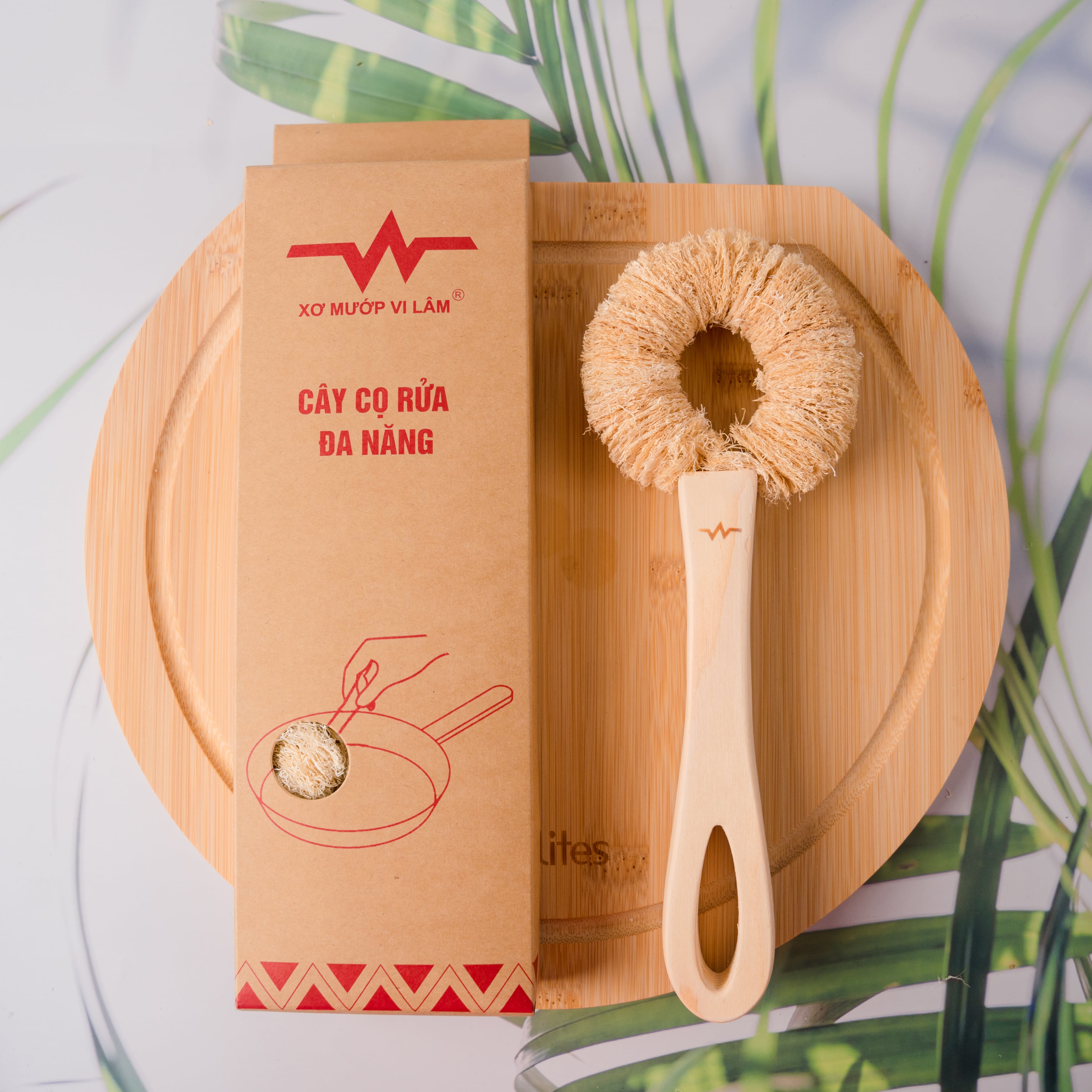 Cây Cọ Rửa Đa Năng Xơ Mướp Vi Lâm Rửa Nhiều Nhưng Không Hại Da Tay