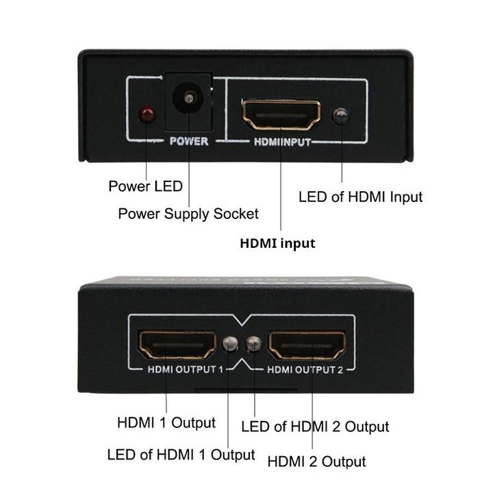 Hộp chia HDMI từ 1 ra 2/ 4 màn hình cùng lúc