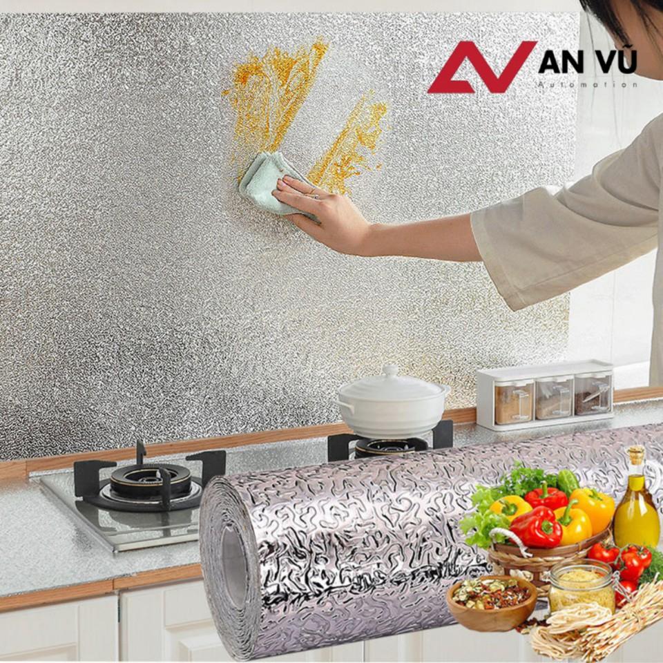 Cuộn Giấy Decal Dán Bếp Tráng Nhôm Cách Nhiệt (Rộng 61cm)