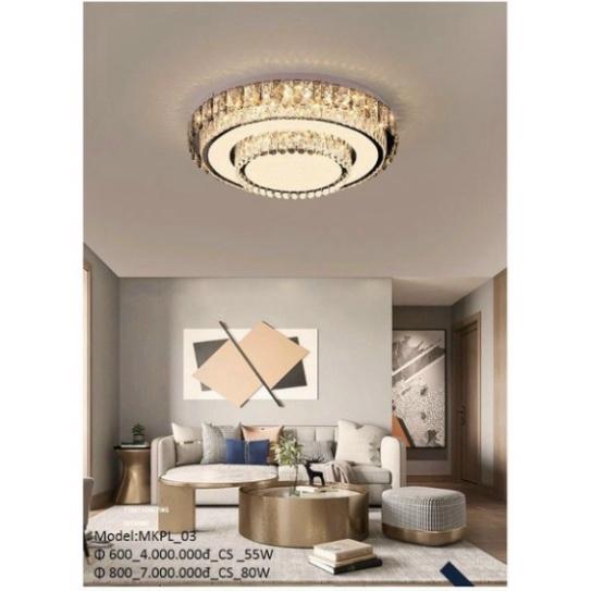 MKPL_03 Đèn mâm áp trần phale trang trí phòng khách, đèn trang trí trần tối tân DT HQ