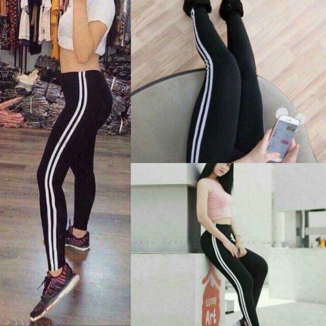 Quần legging 2 sọc