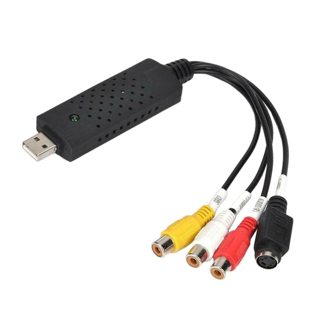 USB VHS Tapes DVD Video Audio Converter 3 RCA DVR Card