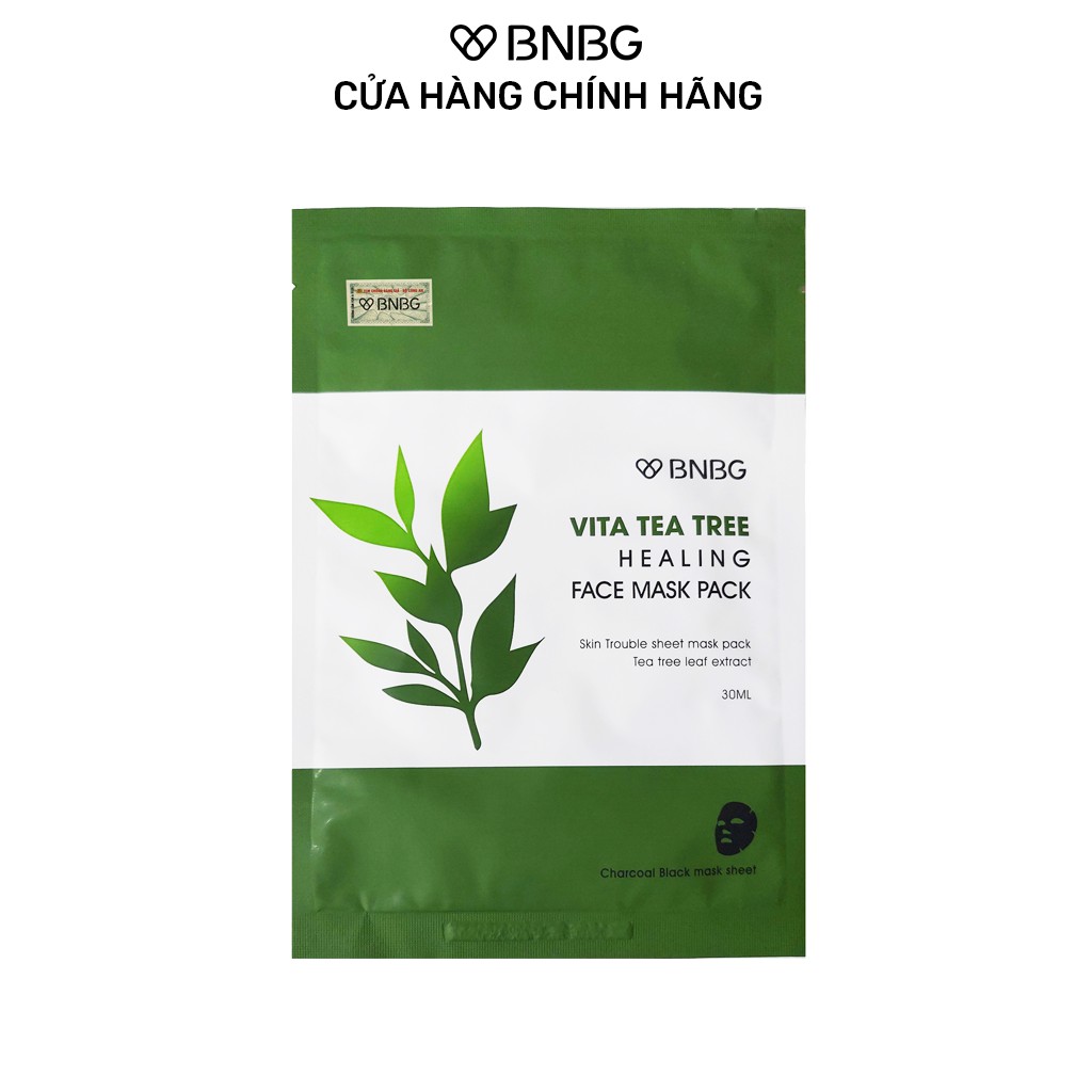 Mặt Nạ BNBG Tràm Trà Thải Độc Da, Giảm Mụn Vita Tea Tree Healing Face Mask Pack 30ml