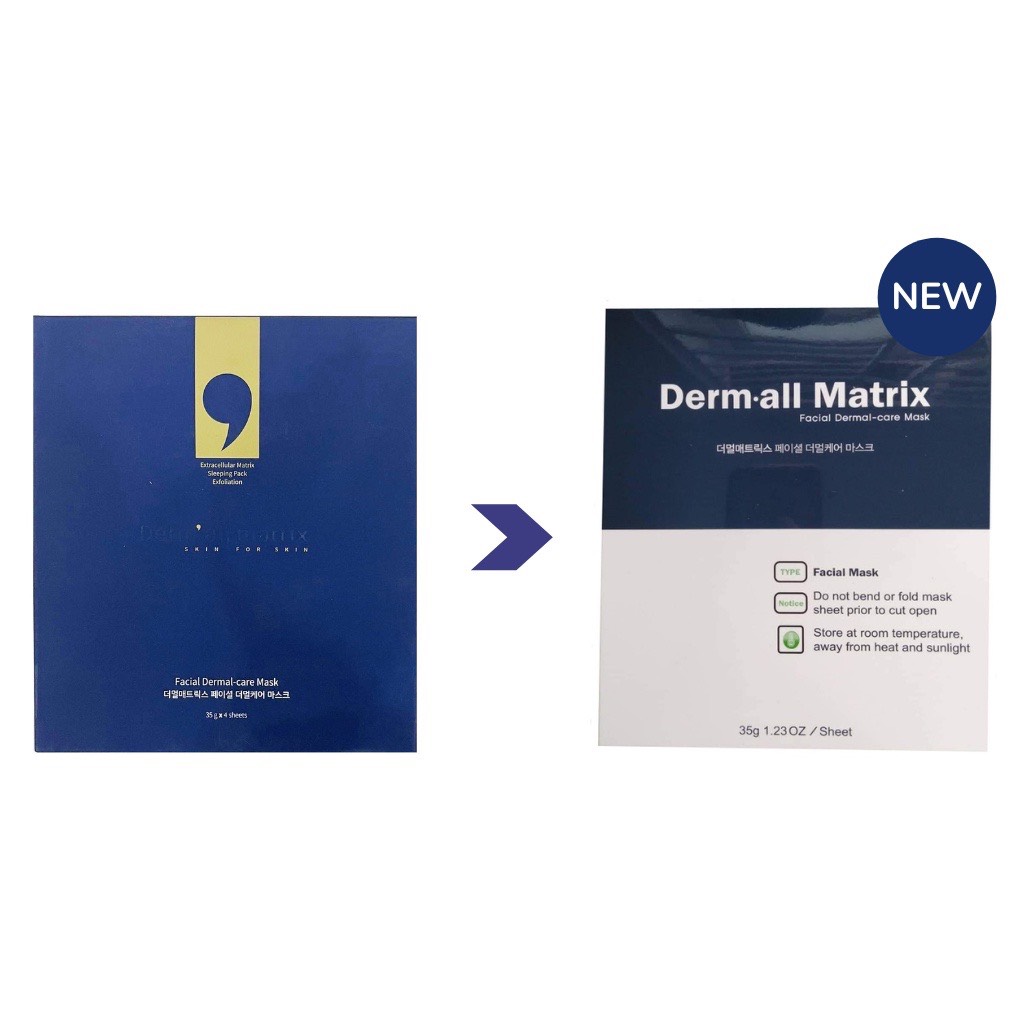 Mặt nạ Derm All Matrix - Mặt nạ Matrix dưỡng trắng, nâng cơ, cấp nước tức thời - Hàng Chính Hãng