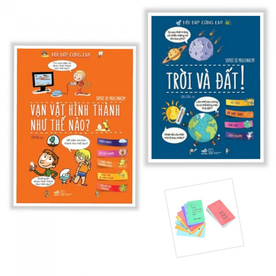 Combo Sách Hỏi Đáp Cùng Em - Trời Và Đất + Vạn Vật Hình Thành Như Thế - (Tặng Kèm Postcard GreenLife AHA)