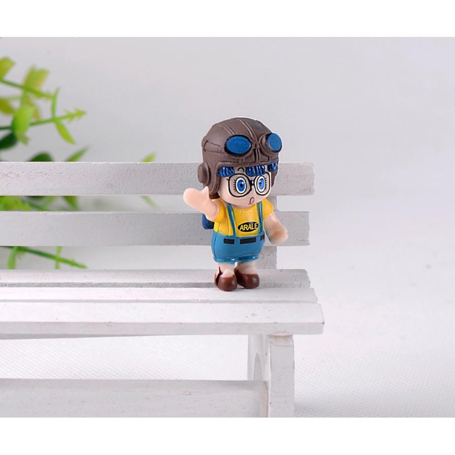 KHO-HN * Combo 04 mô hình Arale siêu cute cho các bạn trang trí tiểu cảnh, chế móc chìa khóa DIY