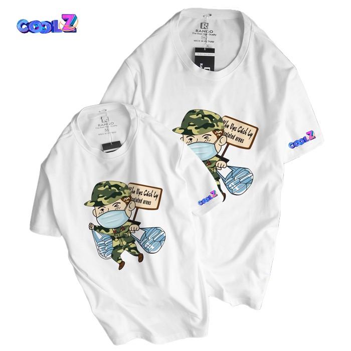 Áo thun tay lỡ CoolZ phông Unisex nam nữ Cotton oversize form rộng chống dịch hoạt hình 2 mặt CZ045