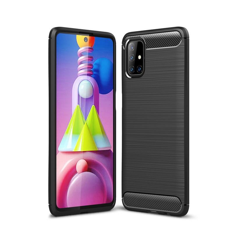 Ốp lưng SamSung Galaxy M51 chống sốc RUGGED Vân Sợi Carbon