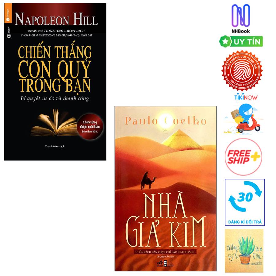 Combo Sách Nhà Giả Kim và Chiến Thắng Con Quỷ Trong Bạn