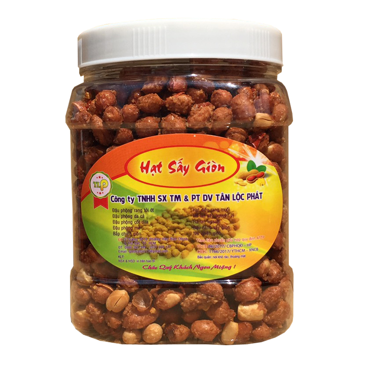 Đậu phộng rang tỏi ớt Tân Lộc Phát 500g