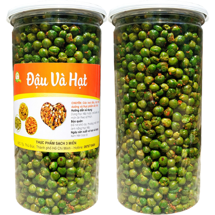 Hình ảnh 500G ĐẬU HÀ LAN SẤY GIÒN TỎI ỚT HIỆU TÂN LỘC PHÁT (HŨ PET)