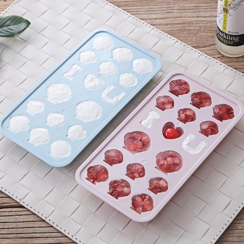Khuôn Silicon Làm Đá Hình Tổ Ong Có Nắp Đậy Tiện Dụng