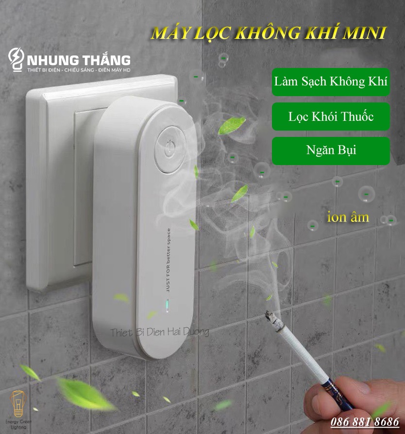 Máy Lọc Không Khí Ion Âm Mini MK-11052 - An Toàn Hiệu Quả - Có Video