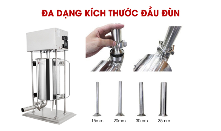 Máy Đùn, Nhồi Xúc Xích, Lạp Xưởng Bằng Điện NEWSUN 10L - Hàng Chính Hãng