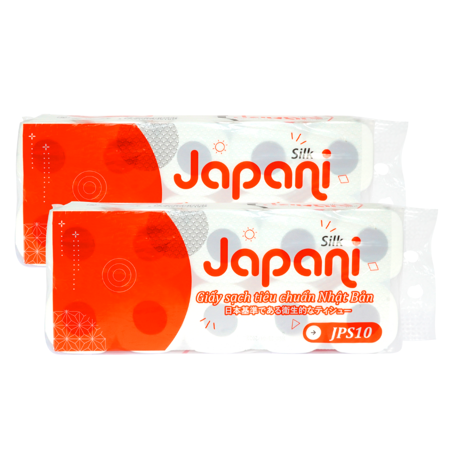 Hai lốc giấy lụa Japani Silk10 ba lớp - 10 cuộn / lốc