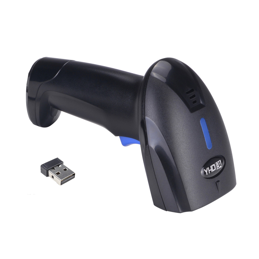 Máy quét mã vạch không dây YHD 1100DW 2D đọc mã vạch Barcode(1D), Qrcode(2D) kết nối đầu thu USB dùng trên Máy tính, Laptop - Hàng Nhập Khẩu