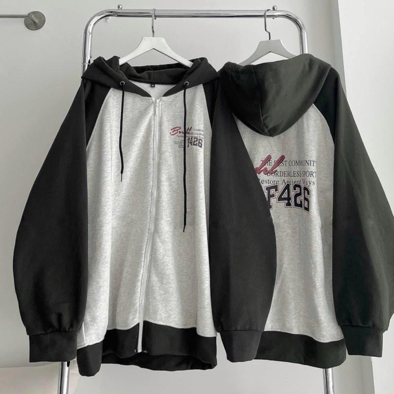 Áo Khoác Hoodie & Sweater Nam Nữ Họa Tiết Số F426 Phối Raplang Chất Nỉ Mềm Mịn Có Nón 2 Lớp Che Mưa Tránh Nắng Cực Êm