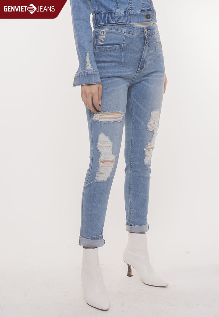 Quần Dài Jeans Nữ TQ103J774  GENVIET