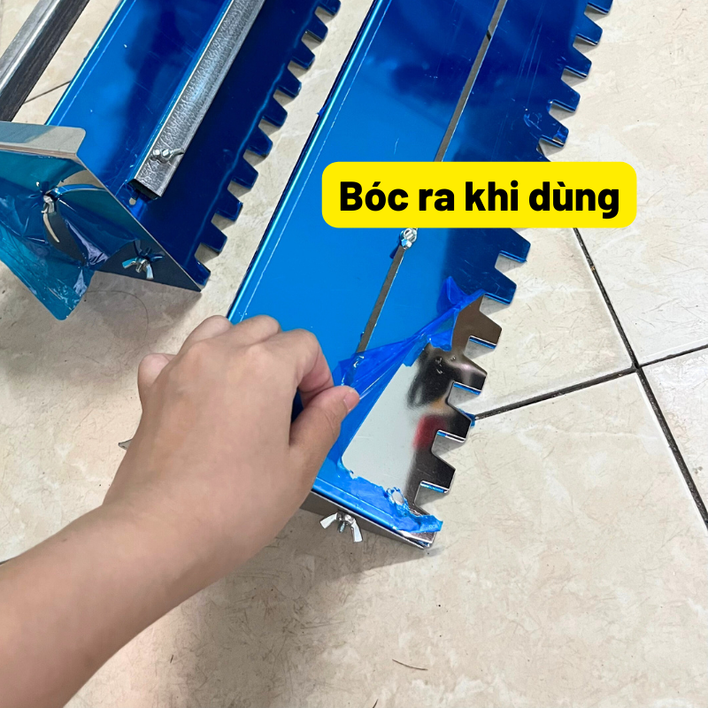 Máng Kéo Răng Cưa INOX - Bay Răng Cưa Ốp Lát Gạch - Bay Kéo Răng Cưa Tạo Rãnh Dán Gạch - Từ 60cm Kéo Dài Đến 110cm
