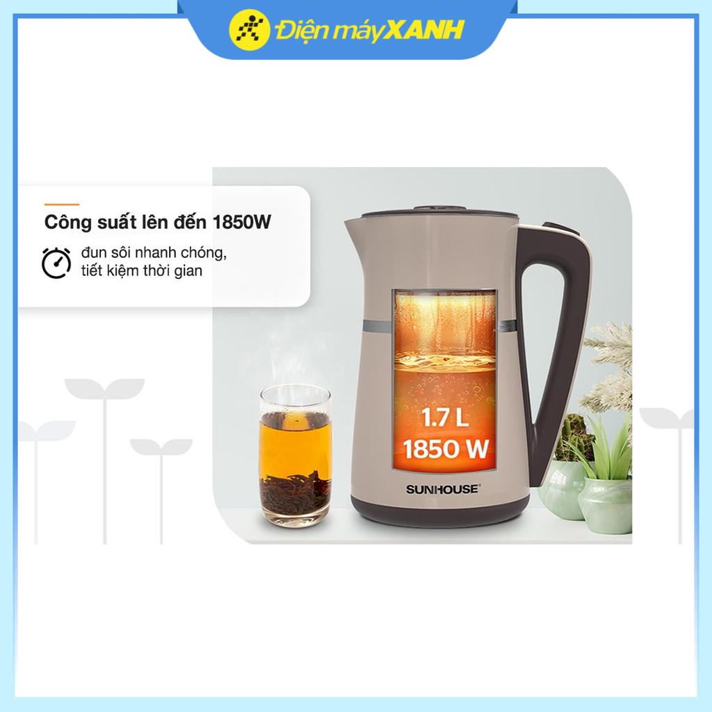Bình đun siêu tốc Sunhouse 1.7 lít SHD1360 - Hàng Chính Hãng