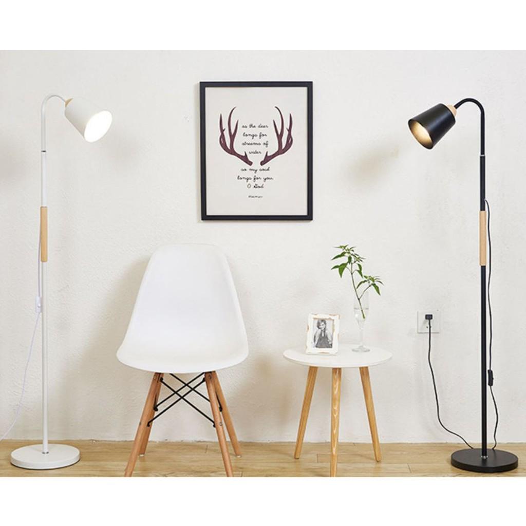 Đèn Cây Đứng Cao Cấp D300 - Đèn Đứng Trang Trí Nội Thất, Kèm Bóng LED Bảo Vệ Mắt - Góc ánh sáng 360 độ Phù Hợp Mọi Không