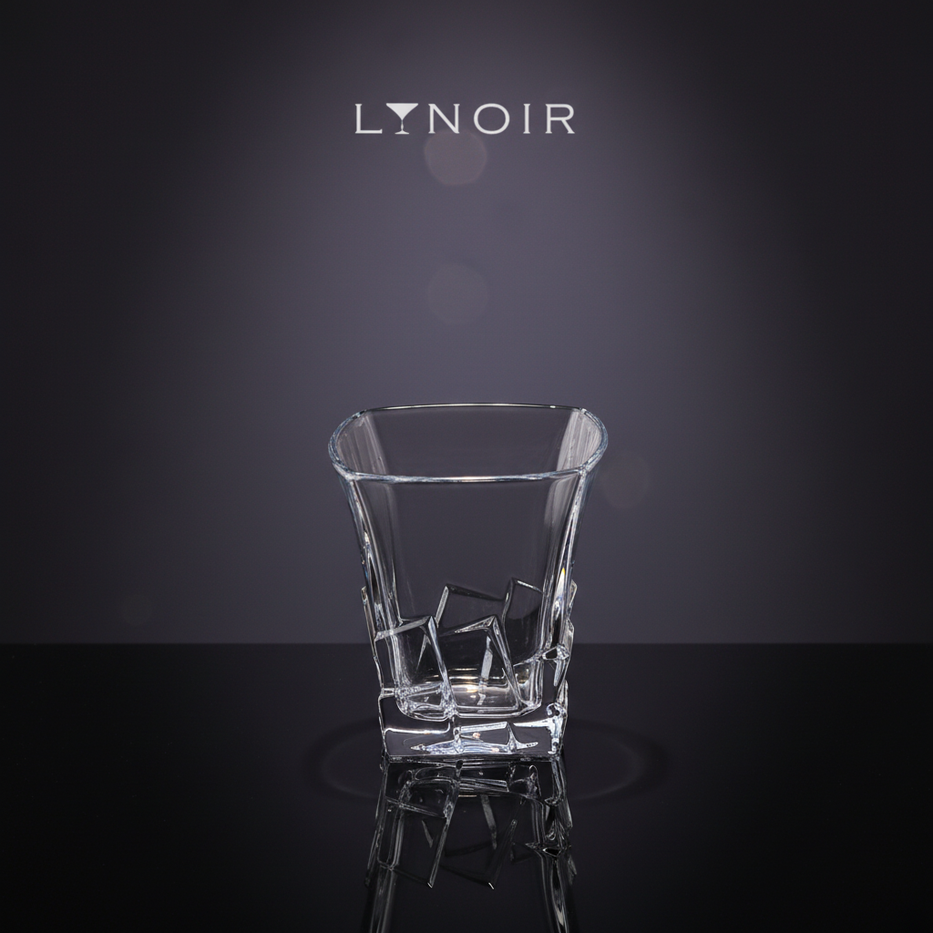 Ly Thủy Tinh Whisky - Cube Base Rocks | 280ml | [LYNOIR_LY039