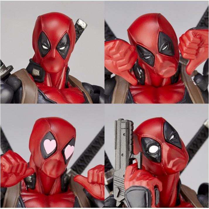 Mô hình Nhân Vật Phim điện ảnh Deadpool màu đỏ đậm tươi sắc nét phụ kiện loại 1