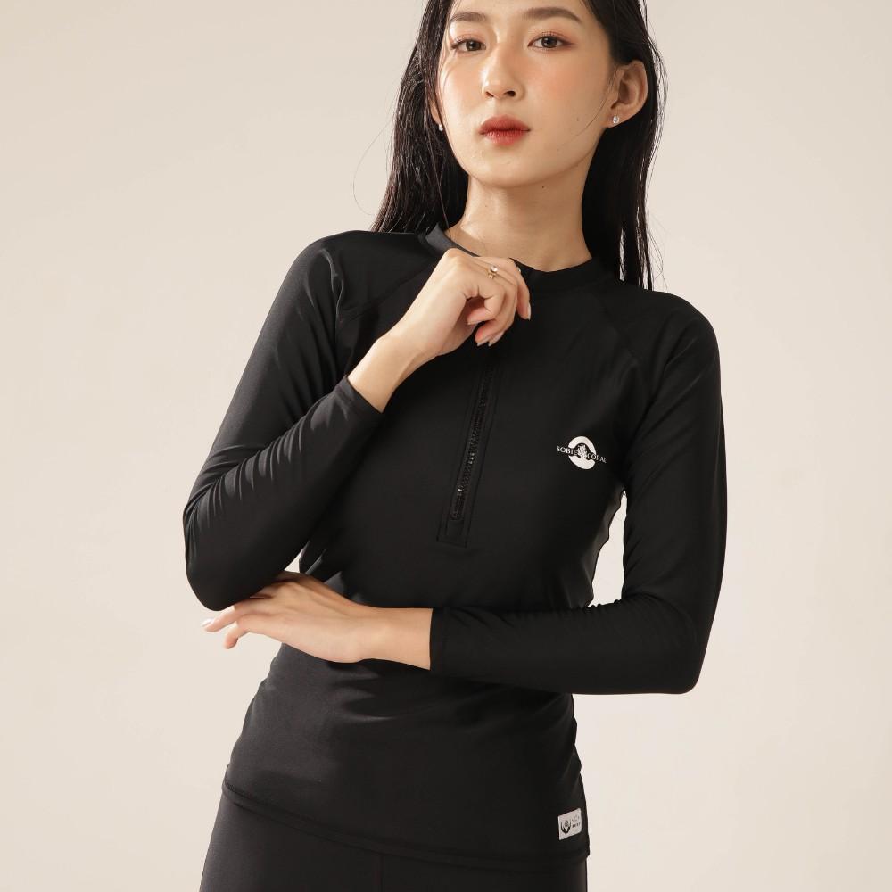 Áo Bơi Nữ Tay Dài Black Coral Sobie