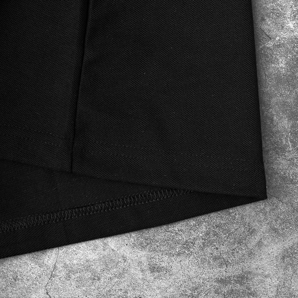 Áo thun Polo Nam cổ bẻ DONA08 thun basic cá sấu cộc tay vải cá sấu cotton đẹp phong cách trẻ trung chuẩn form màu đen