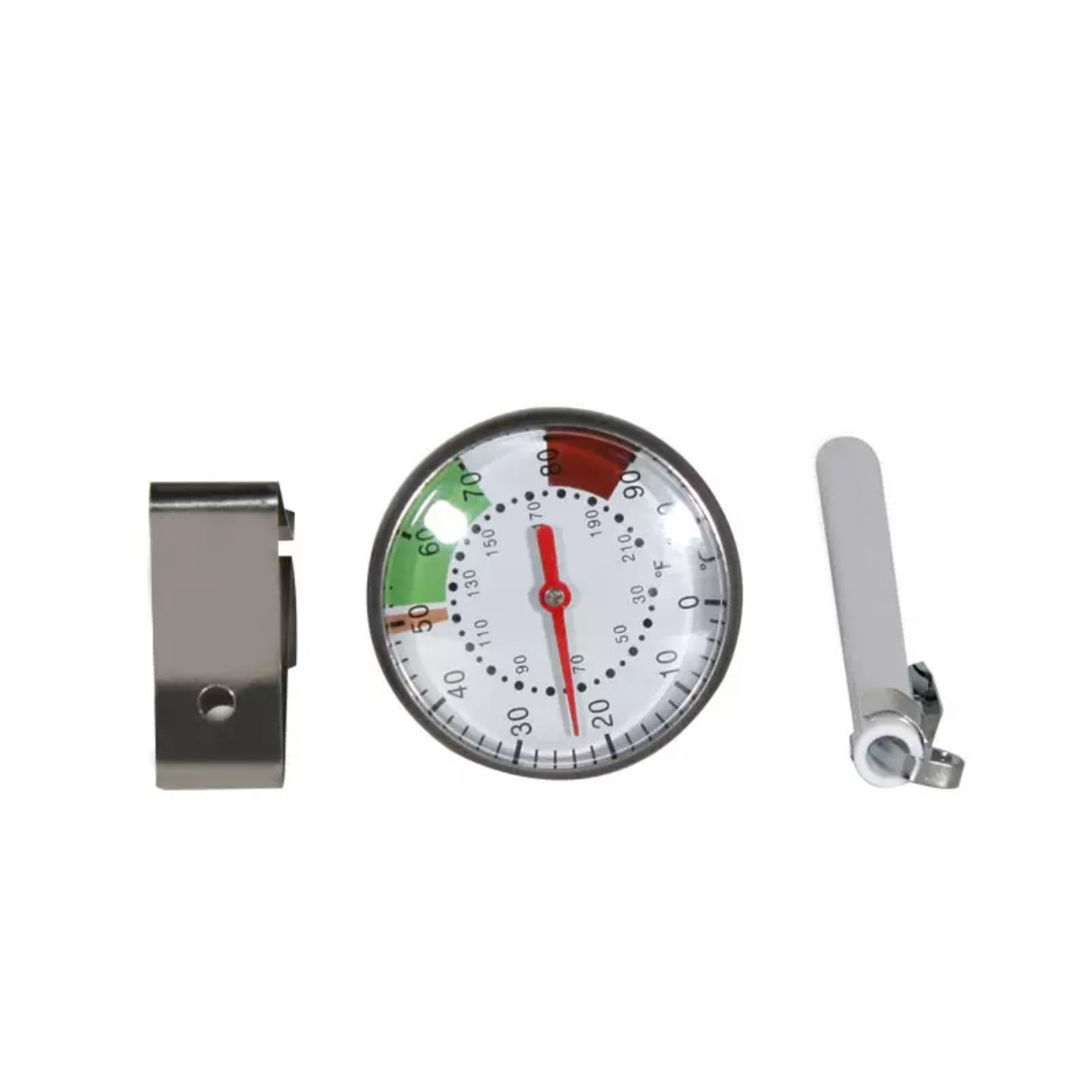 Nhiệt kế - dụng cụ đo nhiệt độ - màu trắng - chất liệu kim loại - kích thước 24 cm