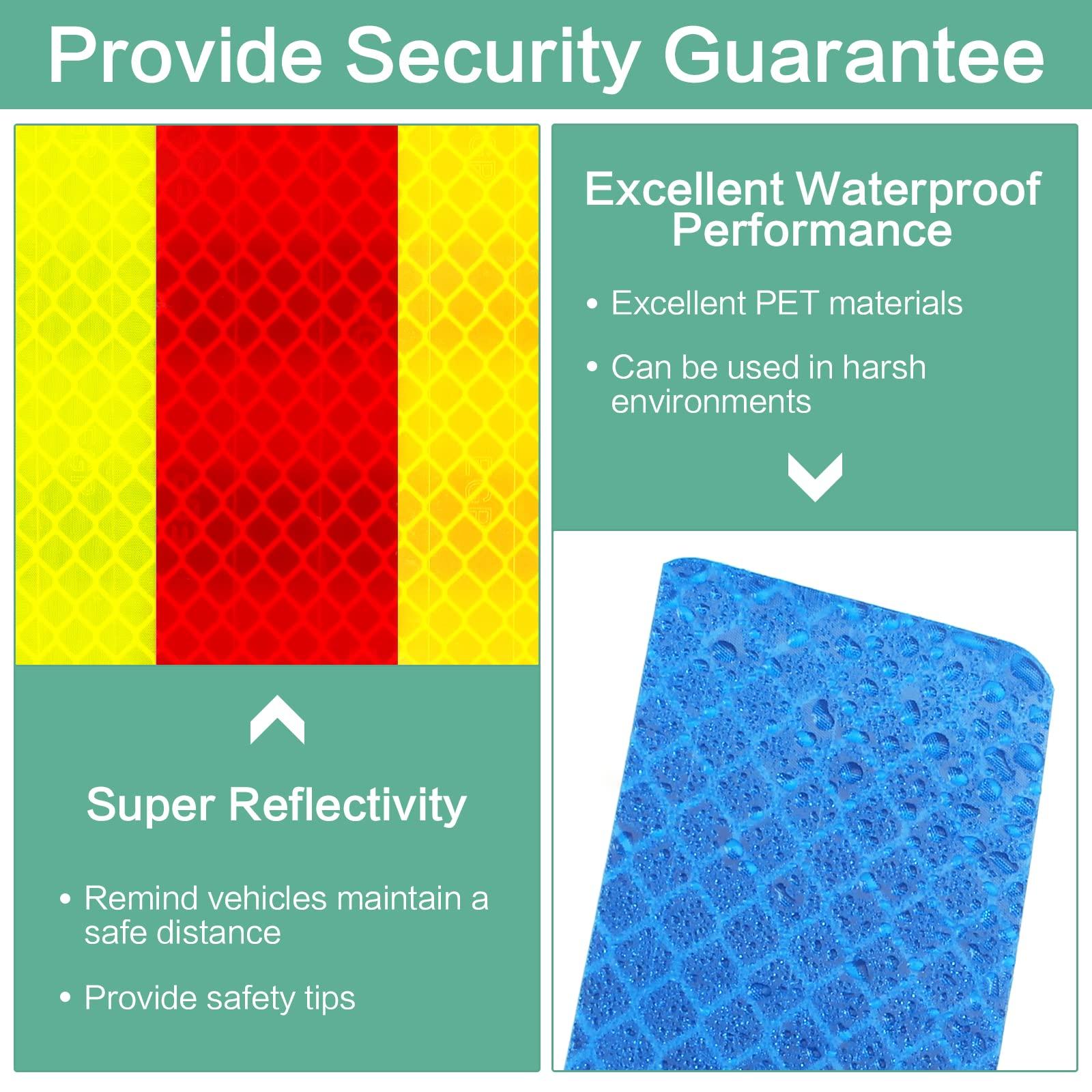 Phản xạ nhãn dán 30 mảnh 8 * 3cm Sticker Sticker Phản xạ Sticker Phim tự kết phản viên cho mũ bảo hiểm xe đạp xe đạp