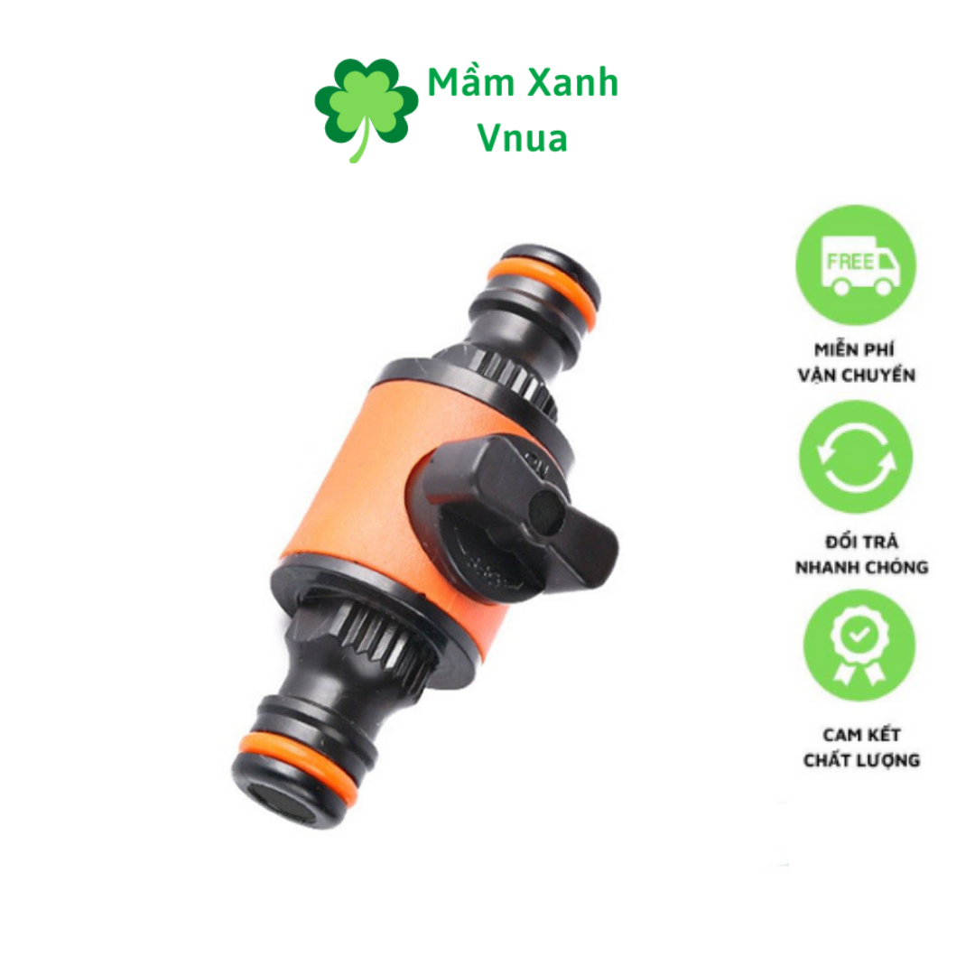 Khớp Nối Nhanh 2 Đầu Ống Nước Có Khóa Giữa và Combo 2 Cút Nối Nhanh - M03