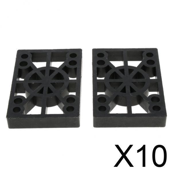 10X 2Pcs 12mm Thicken Skateboard Longboard Shock Pads Risers