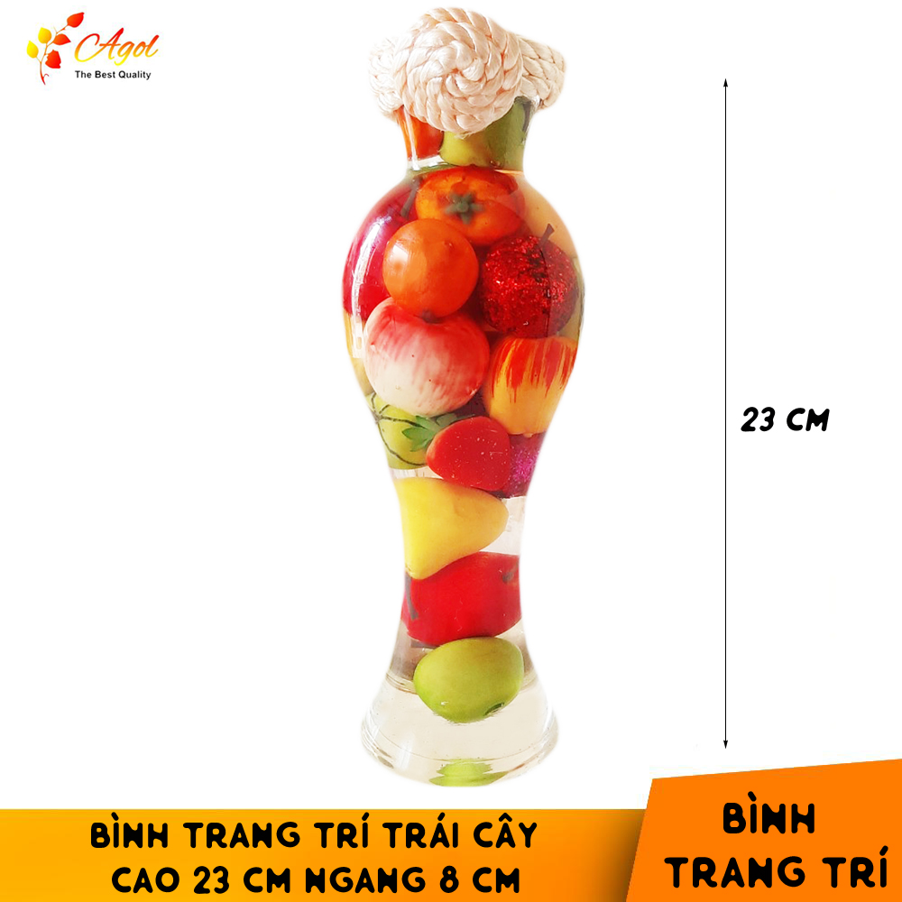 Bình trang trí trái cây loại trung (cao 23 cm * ngang 8 cm)