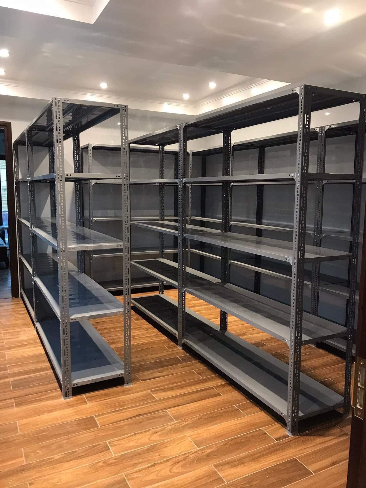 KỆ SẮT V LỖ đa năng - kệ kho hàng  Loại dày, chịu tải tốt