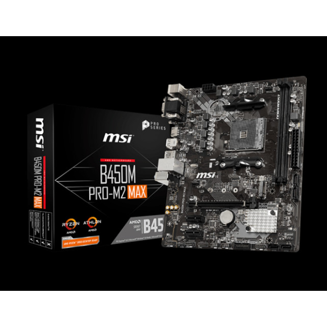 Mainboard MSI B450M PRO-M2 MAX - Hàng Chính Hãng