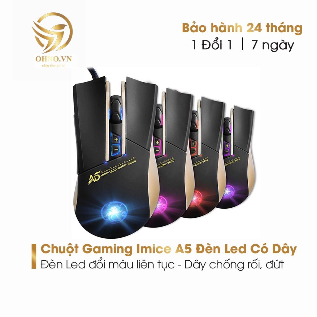 Chuột Gaming Game Thủ Có Dây Imice Chuột Led Máy Tính Chơi Game Có Dây hàng chính hãng