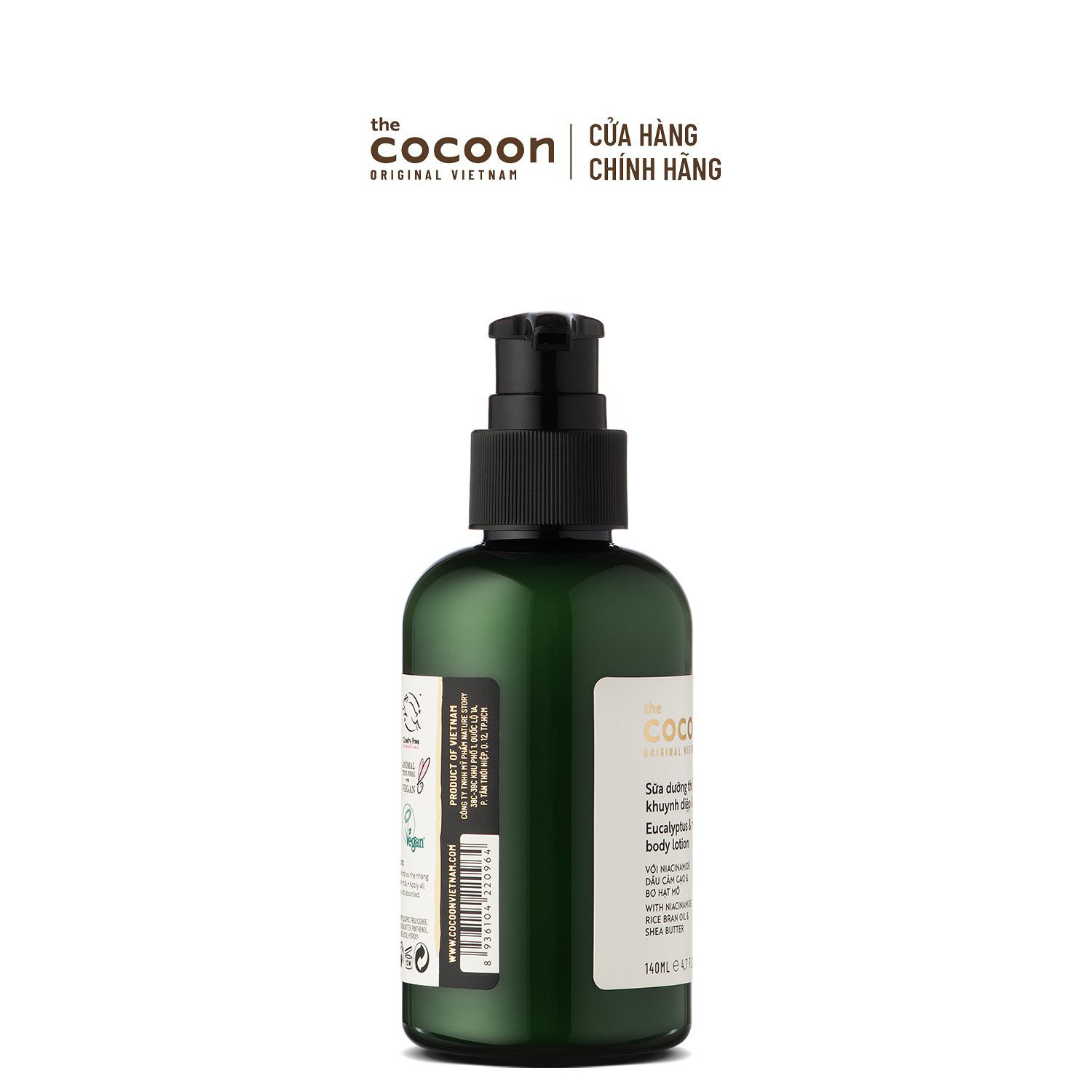 Sữa Dưỡng Thể Khuynh Diệp &amp; Bạc Hà Cocoon 140ml