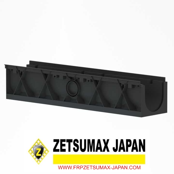 Rãnh Thoát Nước, Cống Thoát Nước Zetsumax -Japan Nhựa Hdpe Độ Bền Cao Chống Ăn Mòn Kích Thước(R)400 x (C)400 x (D)1000mm