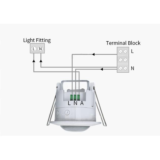 Công Tắc Cảm Biến Hồng Ngoại Âm Trần Bật Tắt Đèn Tự Động PIR03