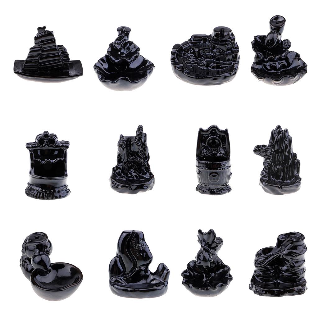 Mini Backflow Incense Burner Ceramic Cone Incense Burner Holder Ornament