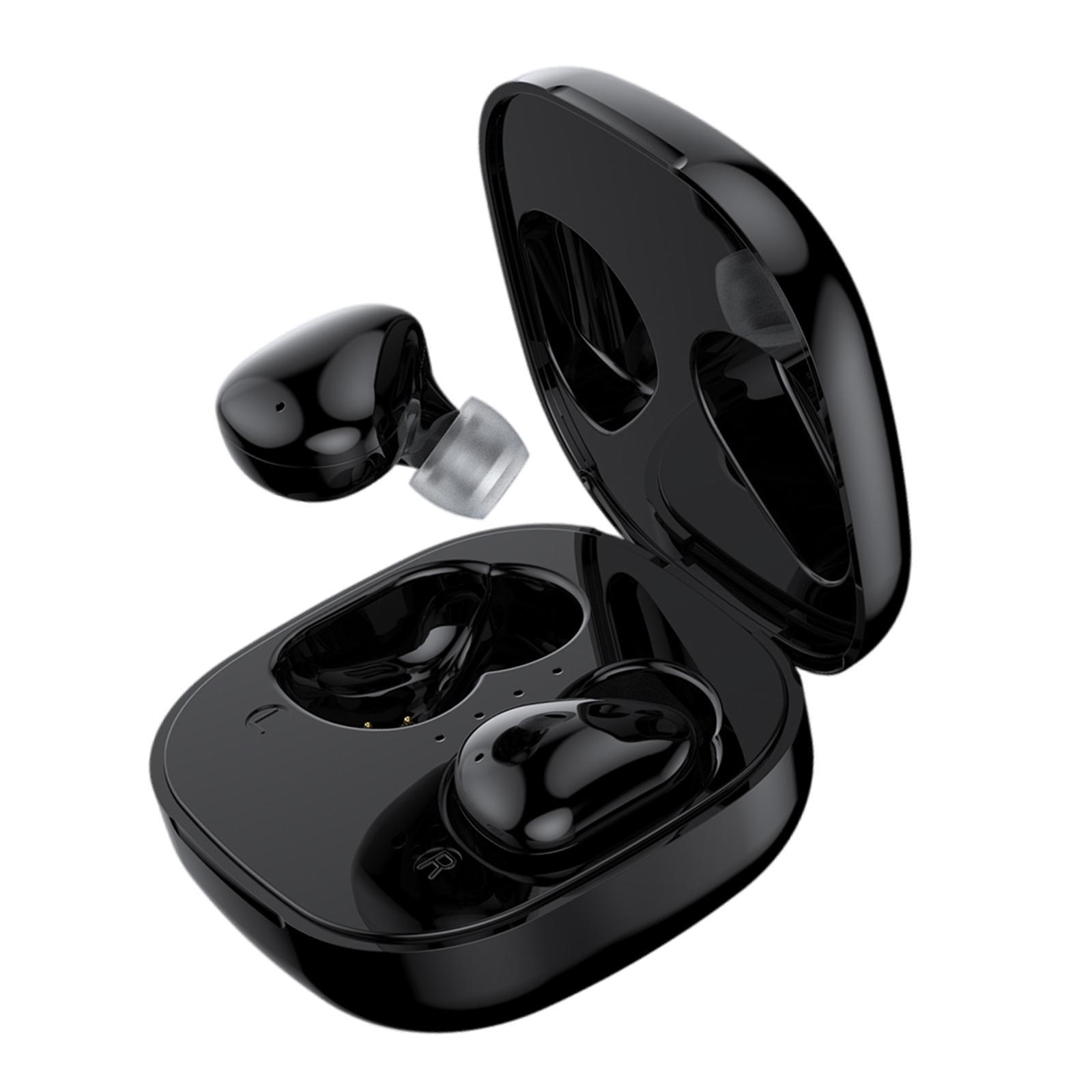 Bluetooth 5.1 Earbuds USB C Built-In Microphone Headset for Sports Music Black