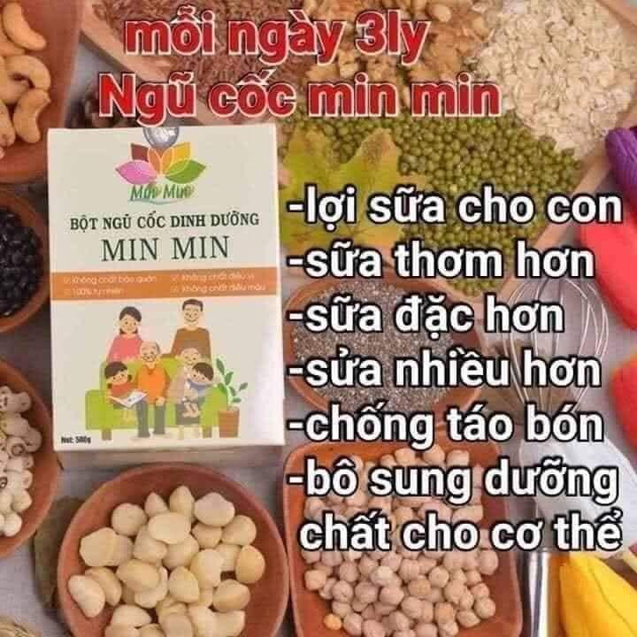 Bột Ngũ Cốc Lợi Sữa Cao Cấp Min Min