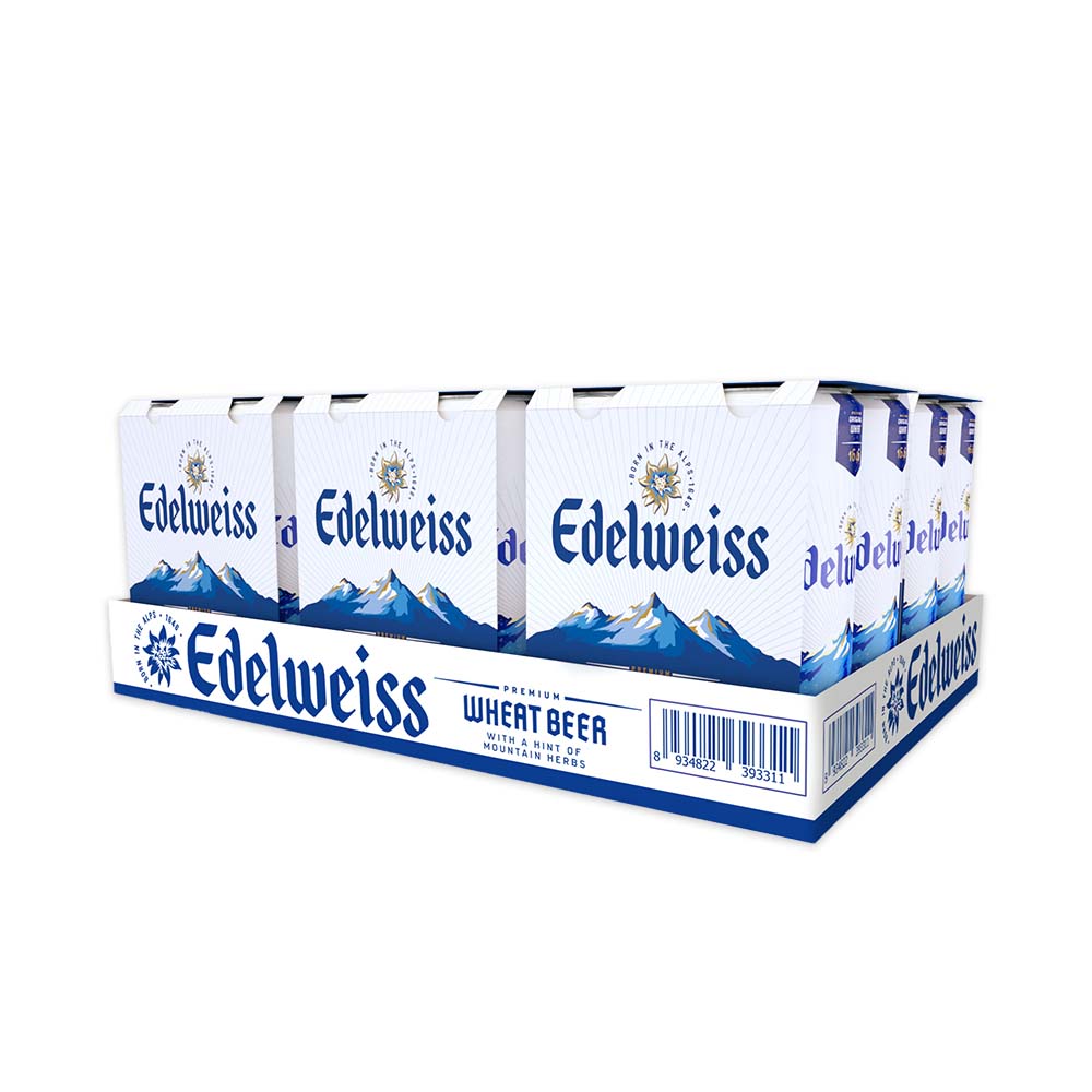 Thùng 24 lon Bia Tuyết - Edelweiss 330ml/lon